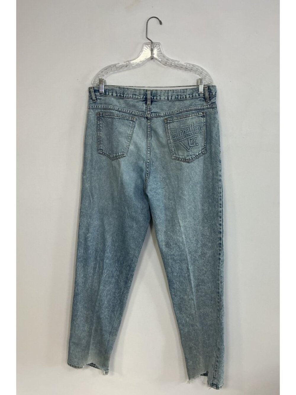 Vintage Y2K Jonathan G Jeans Straight Leg Light Wash Distressed Mens 38